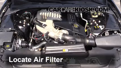 2004 Lincoln LS 3.0L V6 Filtre à air (moteur) Changement